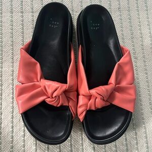 A New Day Women's Knotted Coral Sandals